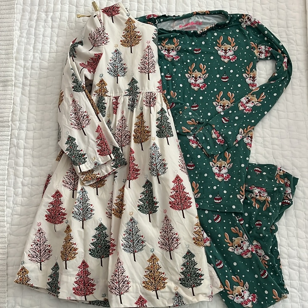 Kids' Festive Pajama Set and Dress